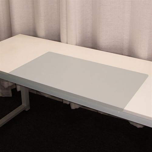 Lifup Schreibtischunterlage mit Kantenschutz, Wasserdichte Rutschfeste Tischunterlage, Weichem PU Leder Mausunterlage Schreibunterlage für Büro und Zuhause Grau 90 x 60 x 2 cm