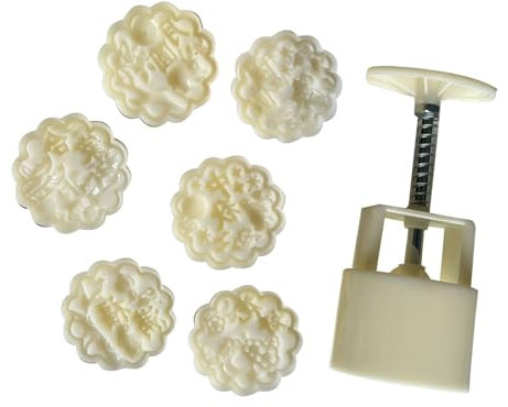 HOOLRZI Molde redondo para tartas de luna con forma de flor, para amantes de los postres