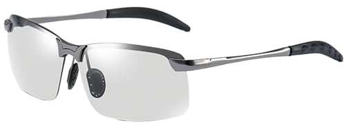 Fotokromatiska Solglasögon UV400-skydd Anti-bländning Polariserad Sport