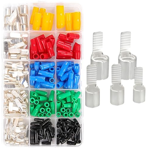 YUAEB biao Boutique Shop UK C45 Air Switch Terminal Pins - Parallel Wire Connectors - 6/10/16/25mm² Copper Wire Nose - Cold Press Crimp Lugs for Circuit Breakers