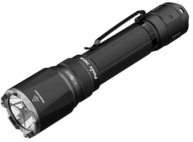 Fenix TK21R Wiederaufladbare Outdoor- und Sicherheits-Taschenlampe mit hoher Ausgangsleistung, 3600 Lumen, 480 m, max. 72+ Stunden, Dual-Tasten-Endbedienung, Akku mit großer Kapazität, drehbarer