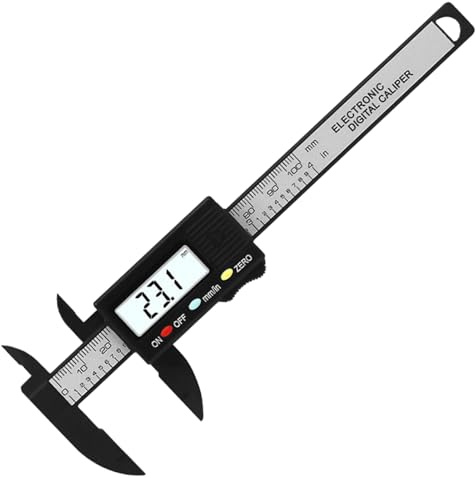Calibrador Vernier - Herramienta De Medición Calibrador Digital | Herramienta De Calibre Digital Preciso Con Pantalla | Micrómetro De Medición Portátil Electrónicos Conmutable Entre Pulgadas