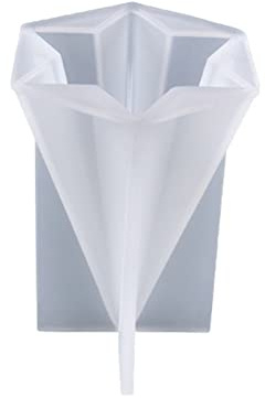 8 estilos de cono hexagonal de resina epoxi, molde de fundición de silicona pirámide para hacer joyas, moldes de herramientas hechos a mano, moldes de jabón, moldes de Navidad, velas