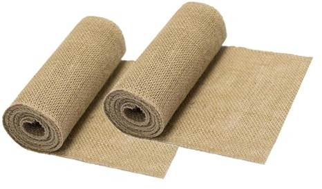 F Fityle Lot de 2 Protections pour Arbres et Plantes en Toile de Jute, idéales pour Les protéger du Froid Hivernal. Rouleaux de Tissu de Jute pour Arbres et, 30 X 200 Cm