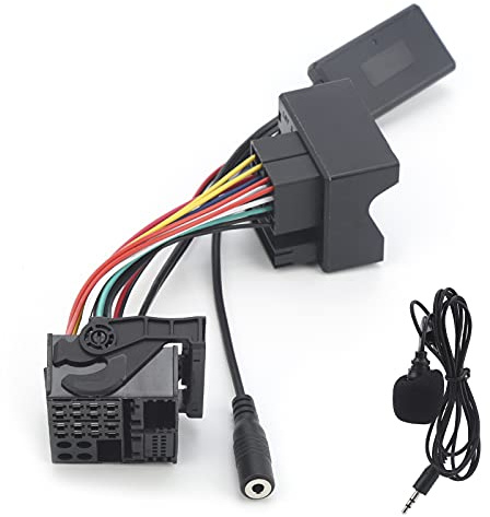 Gucagle Car Bluetooth 5.0 Music AUX Adapter 6Pin Microphone Handsfree Wiring Fit for Ford Mondeo