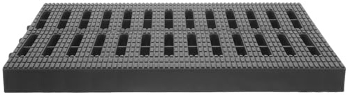 Hemobllo Plastic Outdoor Drain Grate 20X30X2.5Cm Grey Plastic Channel Drain Cover for Kitchen Bathroom Yard Drainage