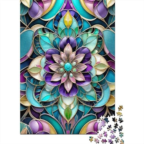 Mandala Holzpuzzle Buntes Puzzle Kreatives Geschenk Deko für Zuhause
