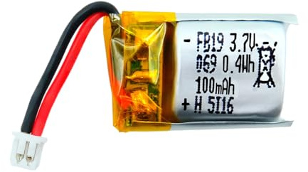 efaso Ersatzteil Quadcopter V272-06 - Akku 3,7 V, 100 mAh Passend für Hubsan H111 Revell Nano Quad 23970 23971 43971