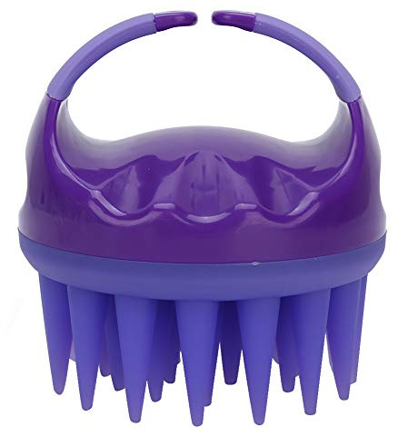 Brosse à shampoing pour cheveux, Brosse à cheveux pour le soin du cuir chevelu avec masseur de cuir chevelu en silicone souple, Brosse à shampooing pour masseur de cuir chevelu(Violet)