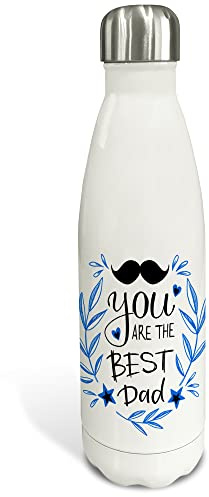 Bouteille en acier inoxydable. Bouteille personnalisée. Bouteille isotherme double couche. Sans BPA. 500 ml et 750ml. Fête des pères. You are the best