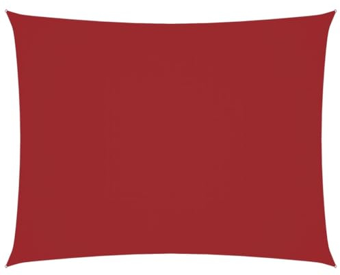 vidaXL Sonnensegel Oxford-Gewebe Rechteckig 4x5 m Rot