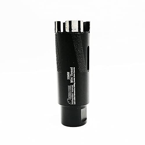 SHDIATOOL Laser Welded Diamond Core Drill Bits Dia 35MM with M14 Thread for Hard Granite Marble Concrete