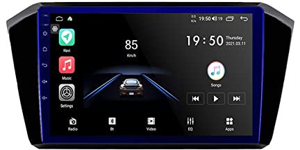Radio de Coche Bluetooth Android para Volkswagen Passat B8 2015-2020 Navigation Android 10 Autoradio 9 Pulgada Car Stereo Apoyo Dab 4G WLAN Bluetooth Carplay Mandos de Volante Split