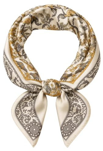 prinfantasy SeidentuchBandana Halstuch Seidentuch Paisley Drucken Tuch Schal Kopftuch 100% Seide Multifunktion Unisex Biker M070072