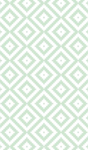 DobleUve Estudio Vinyl Teppich Geometrisch 08 | Grun | 47x80 cm | Waschbarer Rutschfester Küchenläufer | Vinylteppich | Vinylboden | Vinylteppich für Wohnzimmer