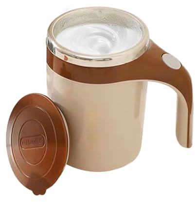 Tazza da caffè con agitazione automatica, Tazza da caffè da viaggio da 380 ml con agitazione, Bicchiere da caffè con agitazione automatica, Tazza con agitazione elettrica di grande capacità per il tè