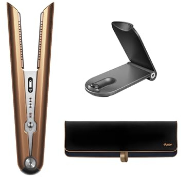 Dyson Corrale™ Plancha de pelo, placas de cobre flexibles para peinar con menos calor, inalámbrica, control inteligente de temperatura