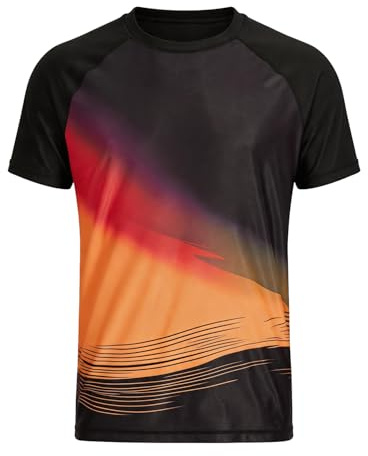 VAYAGER Maillot de Bain à Manches Courtes pour Homme Anti-UV UPF 50+ Rashguard à Séchage Rapide Protection Solaire