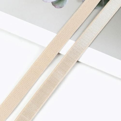 QQLADY Bandas elásticas de Nailon de 10 Metros, 6mm-25mm, Correas para Sujetador, Banda de Goma, Correa para Hombro, Accesorios de Costura para decoración de Ropa DIY