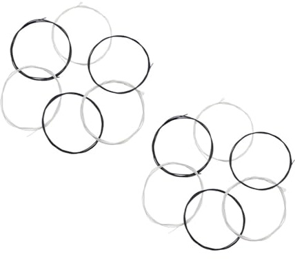 Toyvian 2 Satz Klassische Gitarrensaiten aus Nylon und Legierung in Schwarz Langlebiges Gitarrensaiten Satz mit Benutzerfreundlichem Design für Konzertgitarre und Einfachen Saitenwechsel