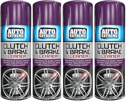 PNJB Clutch And Brake Cleaner, Oil Grease Removing Spray, Quick Drying, Non-Corrosive, Easy Application, Multipurpose Aerosol Spray For Car, Bike,400ml, (4PCS)