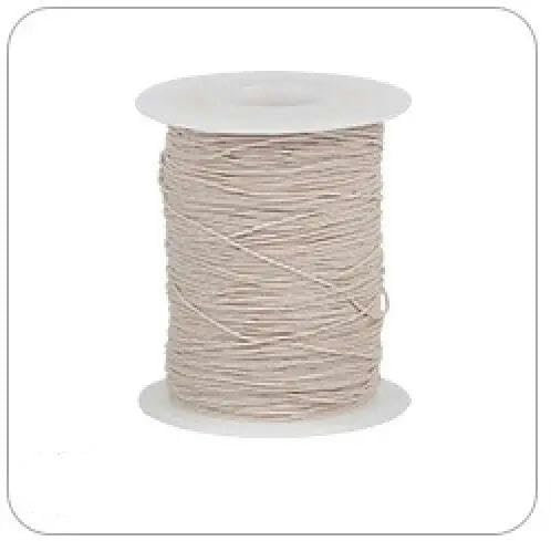 Hilo elástico ultrafino de 0,3,0 mm, hilo inferior para máquina de coser de elastano ultrafino, banda de goma fina redonda elástica, color beige, 30 mm