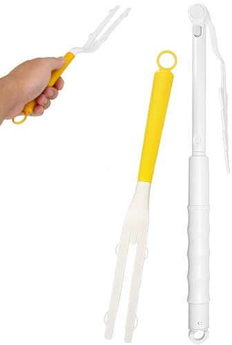 Kit de Remplacements de Poignées pour Swiffer, avec 1 Poignée, 1 Perche Télescopique, Manche de Recharge de Plumeau, Manche Télescopique Allongé Longueur Réglable, Outil de Nettoyage de la Maison