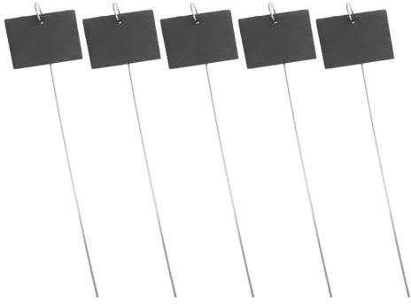 ZMCGNO Pflanzenstecker 5Pcs Die Zeichen Anlage Label Pflanzen Zeichen Edelstahl Kraut Garten Kindergarten Marker