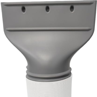 Flat Air Conditioning Exhaust Hose Adapter, Flat Hose Adaptor for Aircon, Portable Ac Hoses Connector Fit 5.1in 5.9in Diameter Vent Tube Coupler