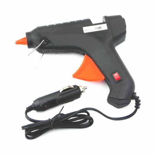 Kit di colla calda per armi da 12 V, 40 W, colla per fusione per veicoli, scuole e progetti per la casa, resistente, senza cordless