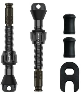 LEZYNE Schlauchlose Ventile mit Clik-Technologie – leichtes, einfach zu bedienendes CNC-gefrästes Aluminium, schlauchloses Clik TLR-Ventil Pro – 44 mm | Radreifen-Reparatur-Kits