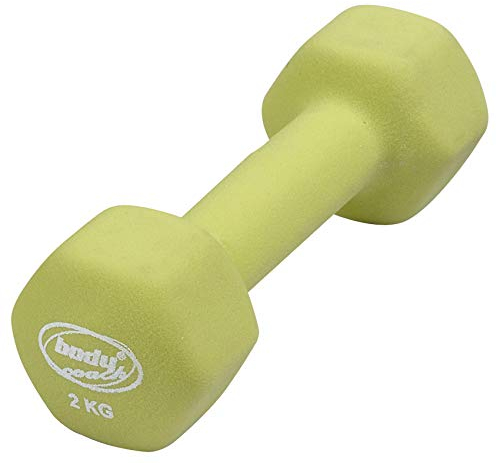 BODYCOACH Neoprenhantel Kurzhantel eckig 2 KG einzeln