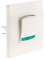 Bouton poussoir voyant borne-auto vis + griffes Blanc - Diwone