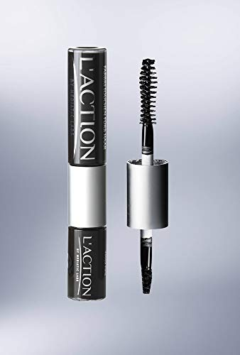 WENKO Haar-Mascara 2 in 1 Dunkelbraun Fassungsvermögen: 0.009 l, Kunststoff (PET), 1.5 x 10 x 1.5 cm, Transparent