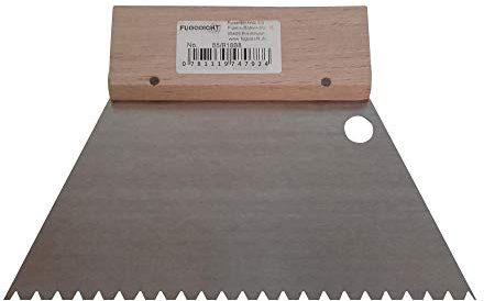 Fugodicht Leim Klebstoff Zahnspachtel Bodenleger Normalstahl B8 4.0x4.0mm gezahnt 180mm