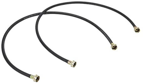 Whirlpool 8212546RP Genuine OEM Fill Hoses For Washers, 4 Feet Black Accessory – Replaces 8212546RW, 8212546IP, 49535, Set of 2