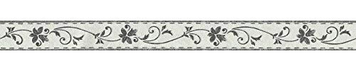 A.S. Création selbstklebende Bordüre Only Borders Borte 5,00 m x 0,05 m grau schwarz Made in Germany 259011 2590-11