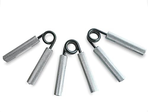 44LLC Handgreifer 3er Set (100, 150, 90,7 kg) - Schwere Greifer, Armmuskelaufbauer, Handgelenkstärker, für Anfänger bis Profis, Handtrainer für Sportler