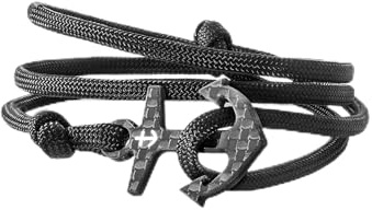 kohlenstoff 12 „Ancore“ Armband Herren Cord Bracelet Schwarz Weiß Schmuck Anker Carbon Black White als edles Ankerarmband Accessoire für den modernen Mann (21)