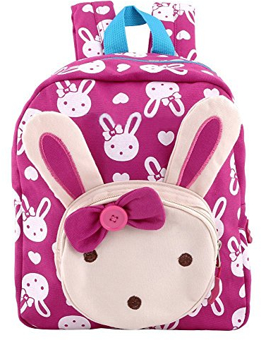 Vicloon Kaninchen Babyrucksack, 3D Niedlicher Kaninchen Kinderrucksack, Kindergartenrucksack, Schule Beutel Baby Kinder Schultasche, Kleinkinder 2-6 Jahre, Niedlichen Kaninchen