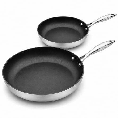CTX SCANPAN Set of 2 Frying Pans with Non-Stick Coating 20 and 28 cm
