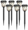 CMCQ Outdoor Garden Solar Lights, 6 Pack Auto On/Off Solar Stake Lights for Patio Yard Grassland