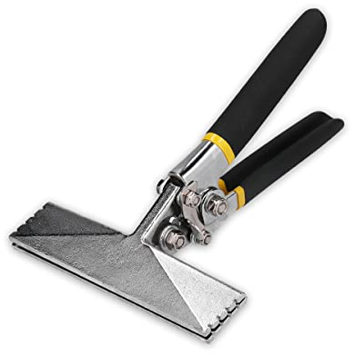 Aggraffatrice Manuale da 150mm con Manici Snocciolati Antiscivolo Pinza per Piegare Lamiere Diritte per Piegare e Appiattire Lamiere