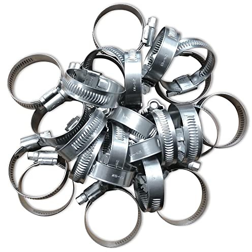 COLLIERS DE SERRAGE DURITE TUYAU INOX A4 AISI316 MARIN W5 LARGE 12 MM - Serrage 16 x 27 (25)
