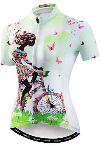 Damen Radtrikot Kurzarm Bike Shirt Top Lady Biking Bekleidung
