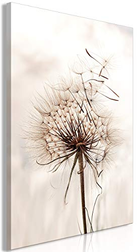 decomonkey Akustikbild Pusteblume 80x120 cm 1 Teilig Leinwand Modern Bilder Wandbilder XXL Schallschlucker Schallschutz Akustikdämmung Wandbild Deko Leise Blumen Natur Pflanzen