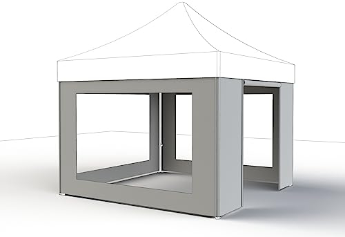 Lot de 4 Panneaux latéraux Blancs pour pavillon Pro 3 x 3 m Housse en Polyester 300 g/m² Blanc