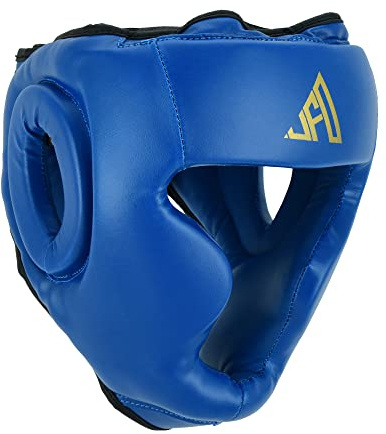 Protector de cabeza de boxeo para niños, artes marciales, artes marciales, artes marciales mixtas, protección de cabeza (azul, XXS)