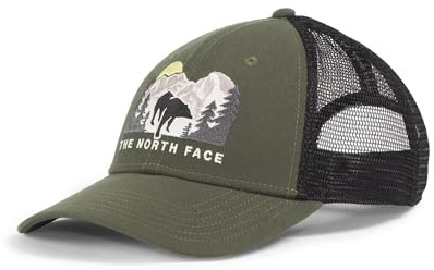 THE NORTH FACE NF0A7WH3YHO Embroidered Mudder Trucker Hat Herren NEW Taupe Green/Bear GR Größe OS
