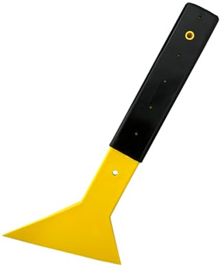 Dickno Window Tint Squeegee, Triangle Tinting Squeegee with Non-Slip Long Handle, Auto Vinyl Wrapping Tint Installation Scraper, Car Windshield Snow Frost Ice Removal & Cleaning Tool